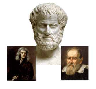 aristotle, galileo, newton